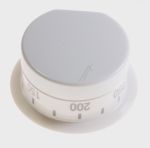 Zylinderknebel Therm-Umschalter für Ofen Küppersbusch 063019 weißer Drehgriff