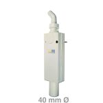 Kastengeruchverschluss 40mmØ Gerätesiphon Unterputz senkrecht mit Schlauchversch