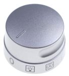 Knebel für Electrolux Ofen 140150854010 Edelstahl, 9+0