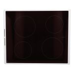 Glasplatte mit Rahmen, weiss, 50x60cm