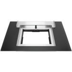 Glasscheibe Glasscheibe Rahmen kompl.5 mm - schwarz,790x500mm 00717725