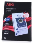 Filterbeutel AEG Gr203S s-bag® ANTI ODOUR 900168475/3 für Bodenstaubsauger 4Stk