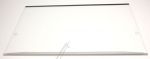 Glasplatte vorne mit Edelstahlleiste für Kühlschrank Liebherr 727634000 Front, transparent, rostfrei