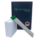 Edelstahl Glashalter für Geschirrspüler mit grünen Kappen - Set Bierliebhaber 