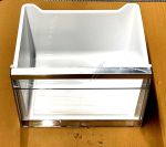 Gefrierfachbox mit Zierleiste für Kühlschrank AEG 4055536389 silber, Kunststoff