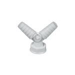 Doppel-Schlauchanschluss 1" Innengewinde für Siphon weiß