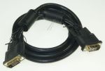 DVI-Kabel 2,0m für TV & Telefonie Com [Hersteller-Artikelnummer] Dual-Link, 24+1 Pin