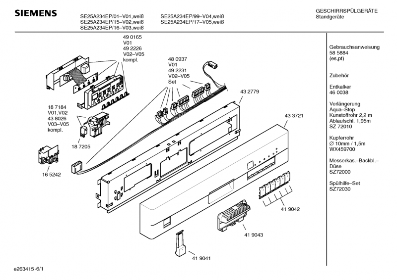 Ersatzteile_SE25A234EP_2F99_Bild_1