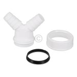 Doppel-Schlauchanschluss 1 1/2" für Siphon TECURO 58752 TECURO