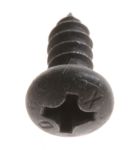 Schraube für Vestel Ofen 37002148 Rundkopf, schwarz, 3.9x9.5 mm