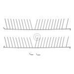 Unterkorbeinsätze passend für Bosch 00443403 für Geschirrspüler 2x16Stacheln