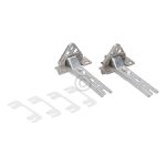 Türscharnier Einbau Set wie Bosch 00268698 BLUPARTS für Kühlschrank 2Stk