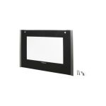 Frontglasscheibe Schwarz/Edelstahl 00688334