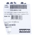 Gummipuffer für Ofen Franke 1330053720 4mm Höhe 9mm Ø 10er Set