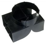 Flachkanalhalterung für Whirlpool Dunstabzugshaube 481253029509 Abluftrohr