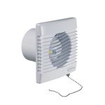 Wohnraumventilator 100erR mit Zugschalter und Netzstecker für Wand Bad Toilette