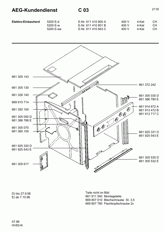 Ersatzteile_Competence_5200_E_W_CH_61141084300_Bild_1