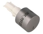 Knebel Thermostat Inox für Ofen Electrolux / AEG 140056123023 Temperaturregler Edelstahl, 0-275°C