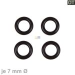 Dichtring Set 7mmØ für Druckschlauch SIEMENS 00614621 in Kaffeemaschine 4Stk