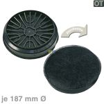 Geruchsfilter Aktivkohlefilter 2 Stk. Siemens LZ52751