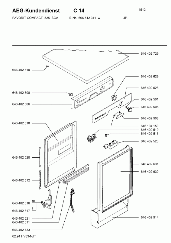Ersatzteile_Favorit_Compact_525_W_JP_60651231100_Bild_5