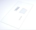 Glasfach für Kühlschrank Amica 1033118 transparent 425x230x4 mm