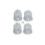 Rastbuchsen für Knebel-Innenoberteile 1/2" 3/8" mit VielzahnAchse Set 4-teilig