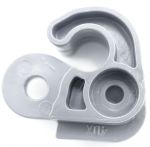 Schleppscharnier für Kühlschrank Whirlpool 488000628301 links/rechts grau