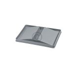 Deckel 209x240x25mm Hailo 1068589 hellgrau für Inneneimer 7 8,5 10 Liter in