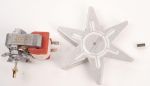 Umluftmotor Lüfter Baugruppe für Ofen Whirlpool Indesit 488000989960 Heißluft Motor Ventilator