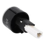 Drehgriff rund, versenkbar, Temperatur,edelstahlfarbig rund, versenkbar,