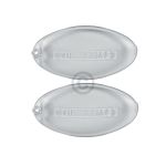 Lampenabdeckung 100x54mm oval, 2 Stück 5024879600 Franke, Indesit Hotpoint