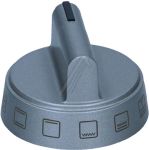 Drehknopf-Blende für Ofen Amica 9070438 Silber, Frontblende