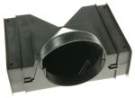 Deflektor für Dunstabzugshaube Electrolux AEG 80883663 Kunststoff, schwarz