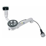 Ab-/Überlaufgarnitur 1 1/2" mit Exzenter + Siebkorbventil für Spülbecken 22342 3