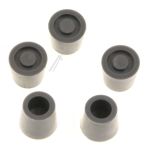 Grauer Küchenmaschinenfuß für DeLonghi KW717447 (5er Pack)